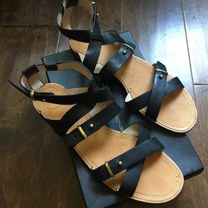 French Connection Leather Sandals